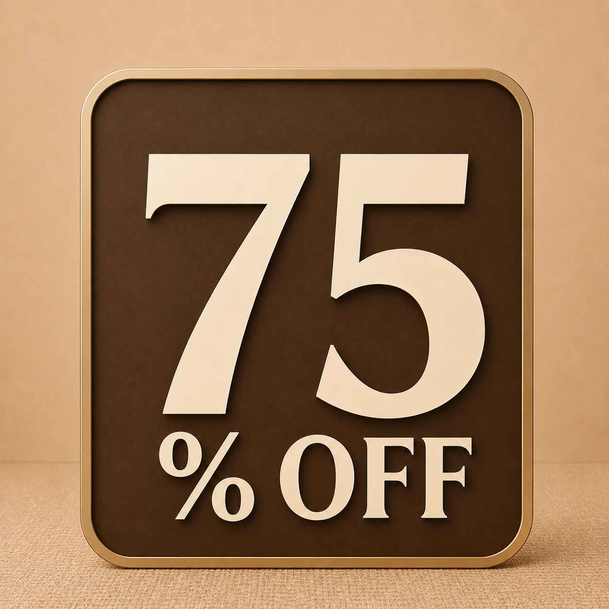 Sale 75% Off