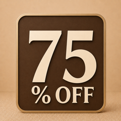Sale 75% Off