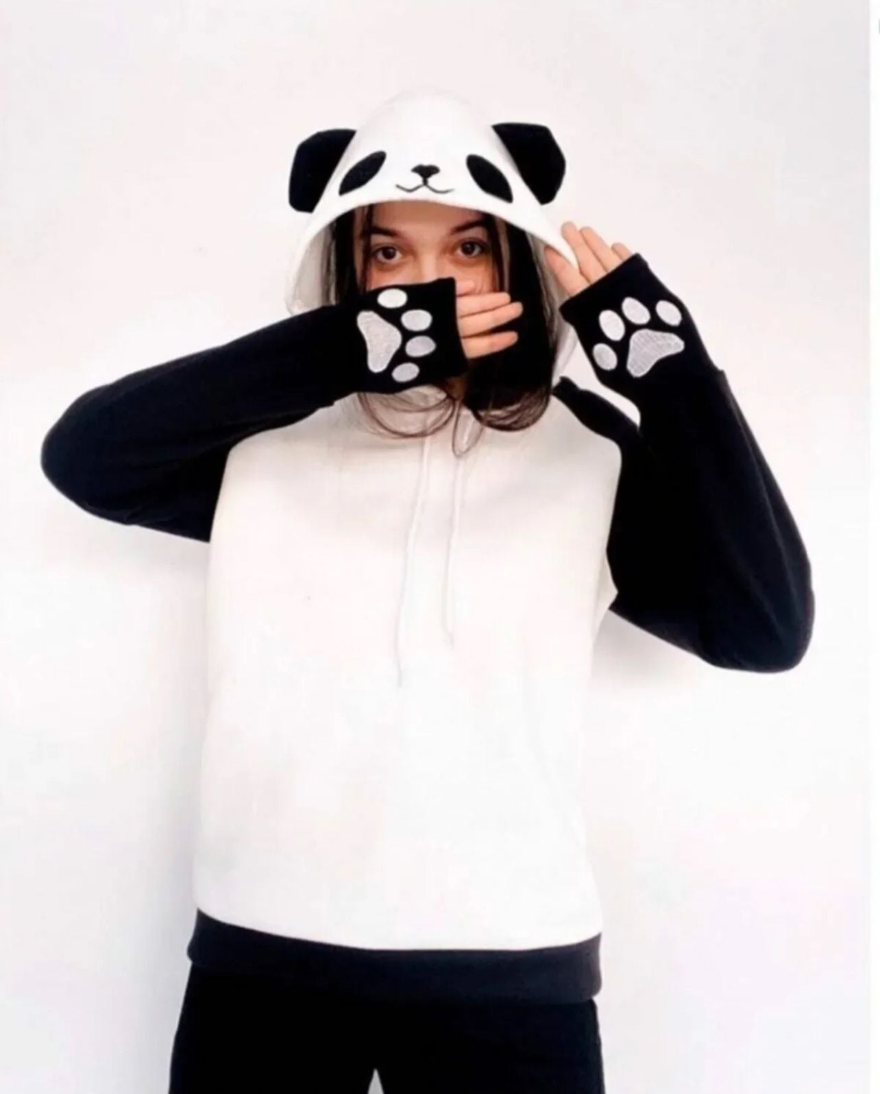 Cozy Panda Fleece Hoodie