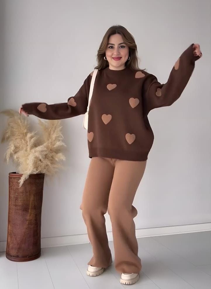 Heart Track Suit Two piece