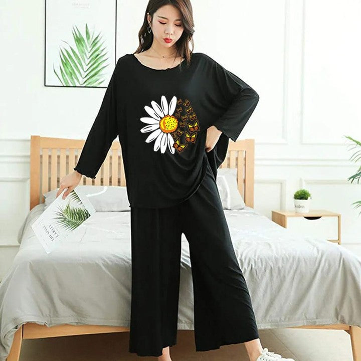 Badam sunflower sleep wear