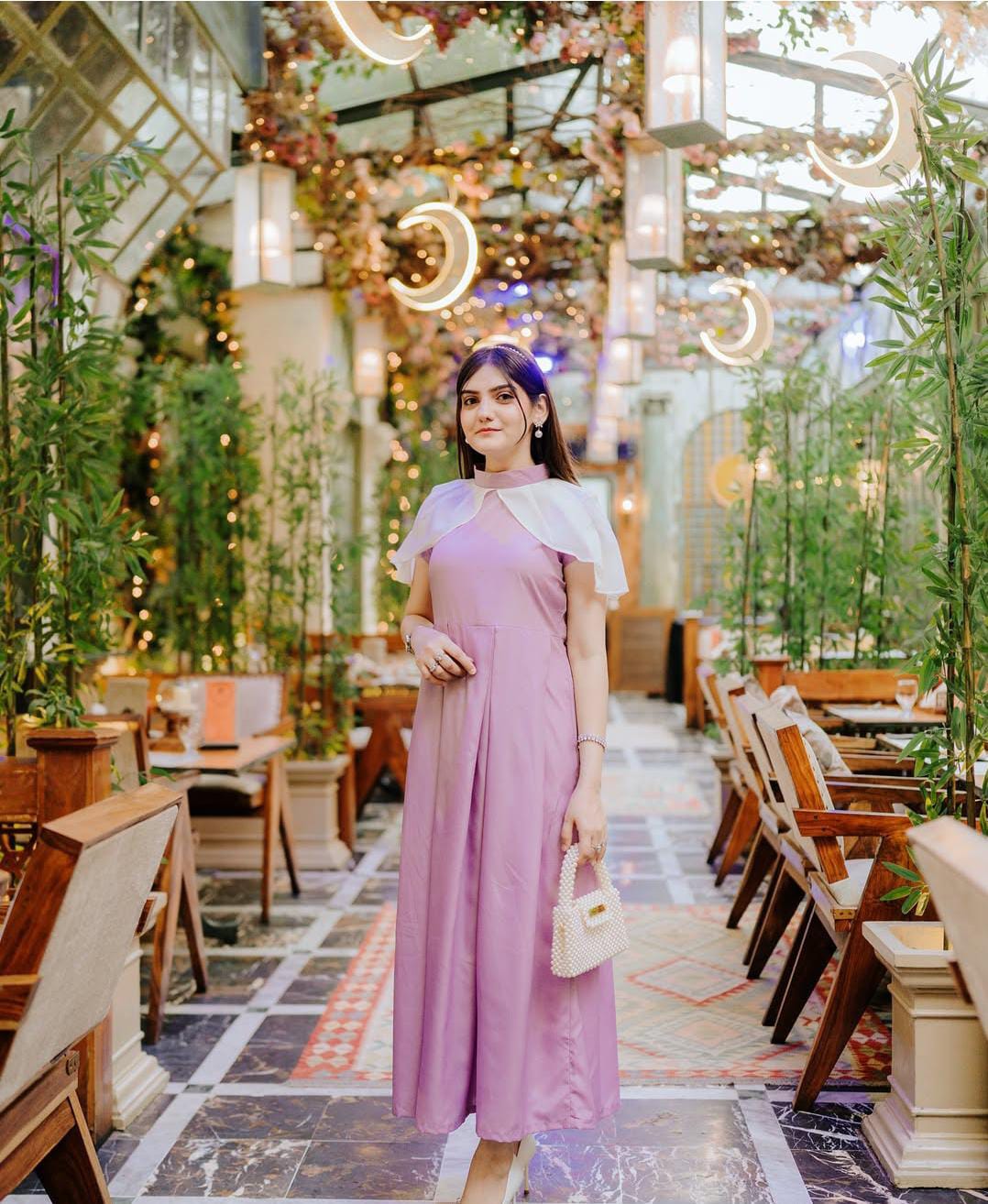 Lavender Grace Cape Frock