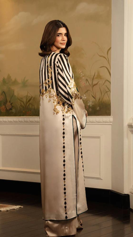 Ivory Royal Printed long Set
