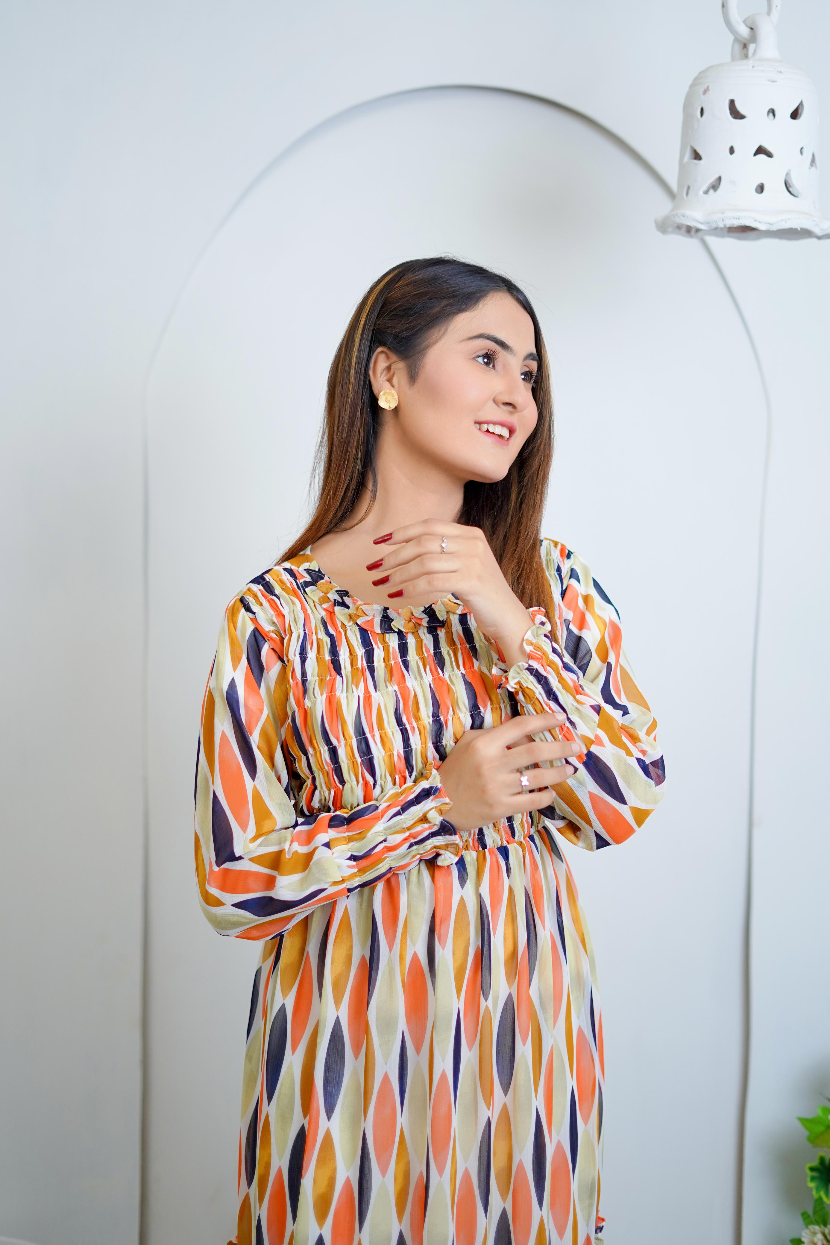 Morella Long Floral Dress