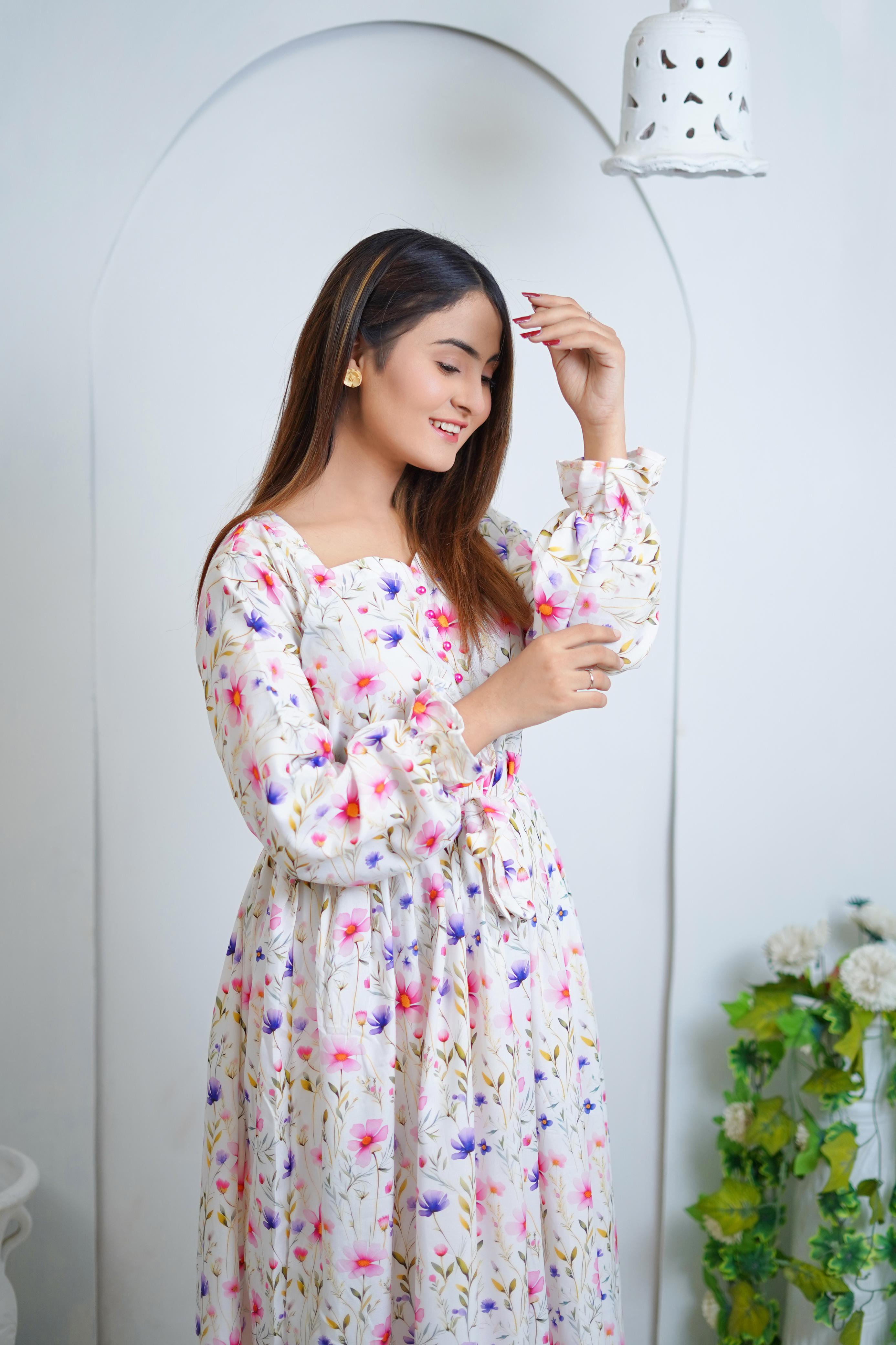 Bloomcore Floral Long Dress