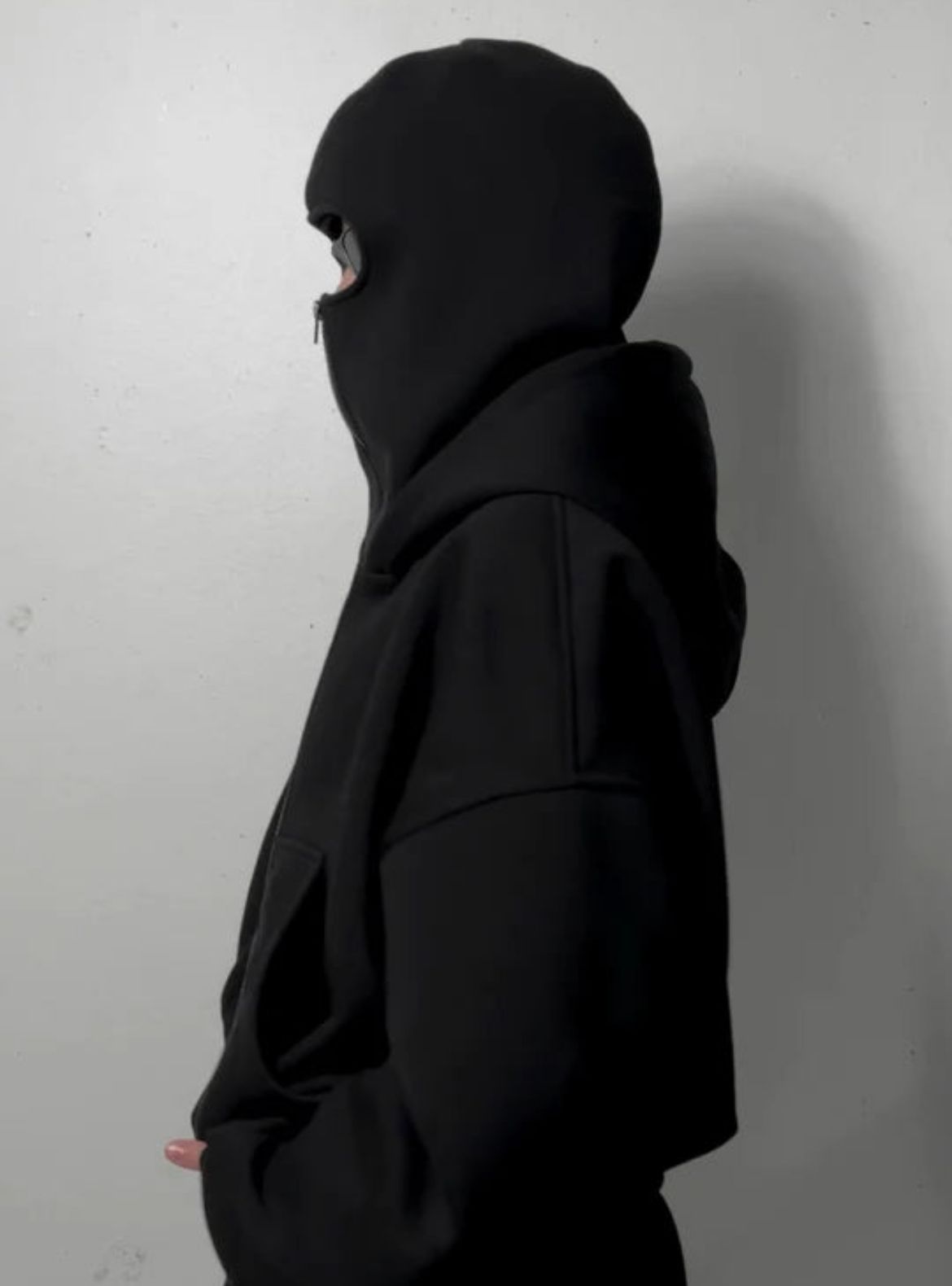 Black Ninja Full-Zip Hoodie.