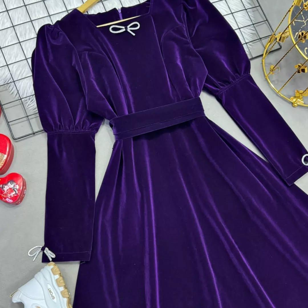 FAIRYTALE VELVET PUFFY MAXI