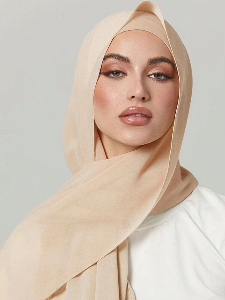 Sleek Georgette Beige Hijab
