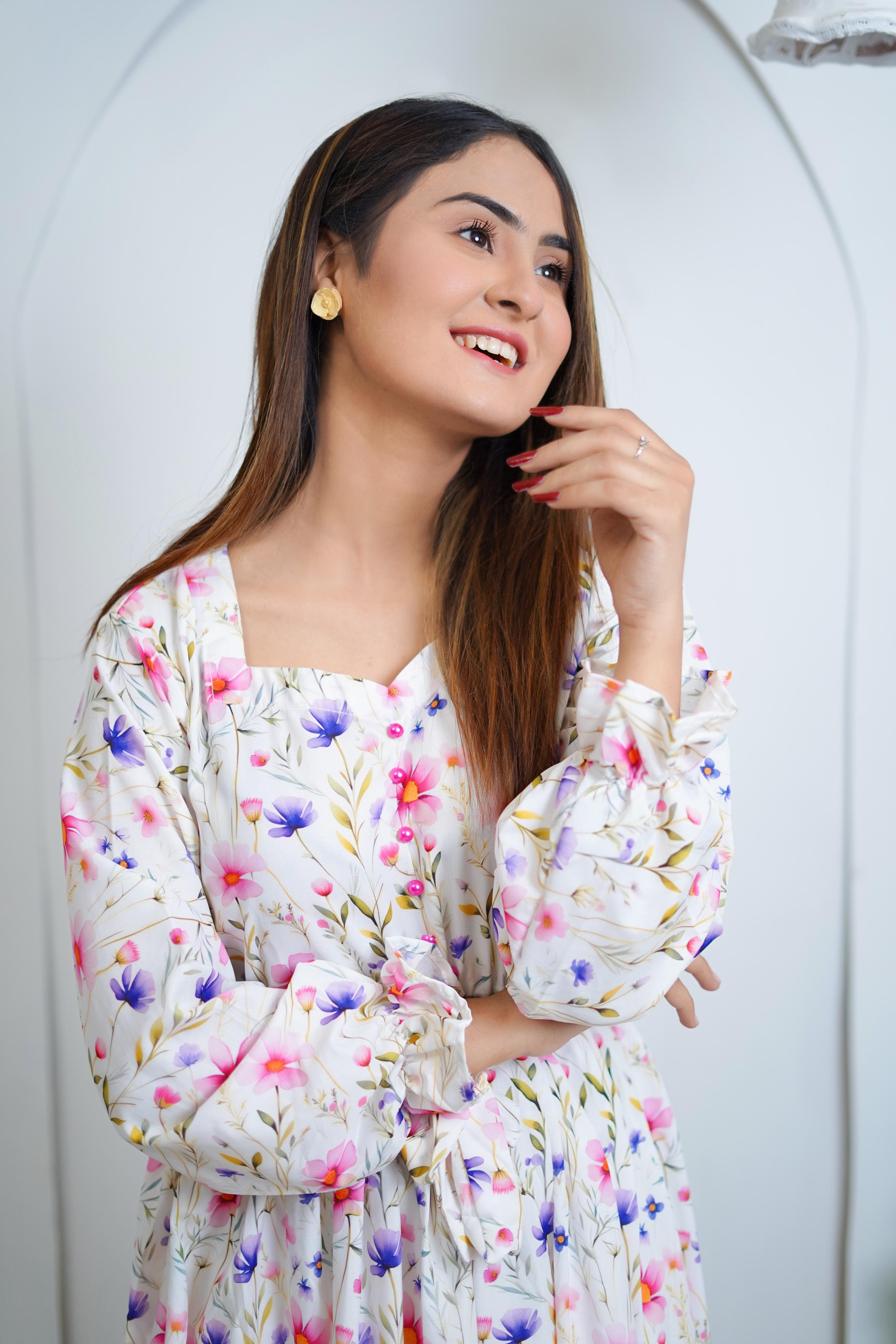 Bloomcore Floral Long Dress