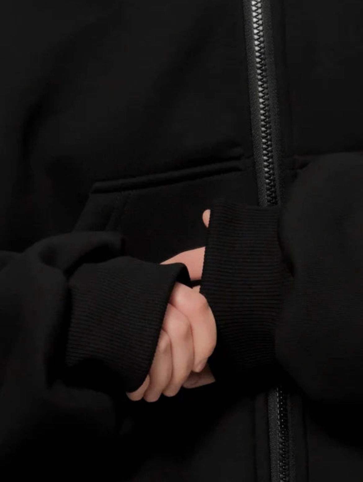 Black Ninja Full-Zip Hoodie.