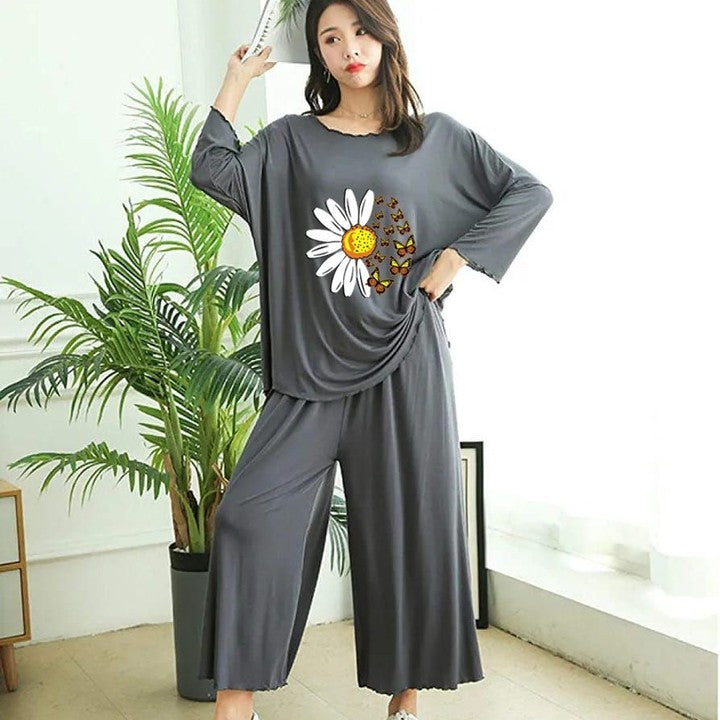 Badam sunflower sleep wear