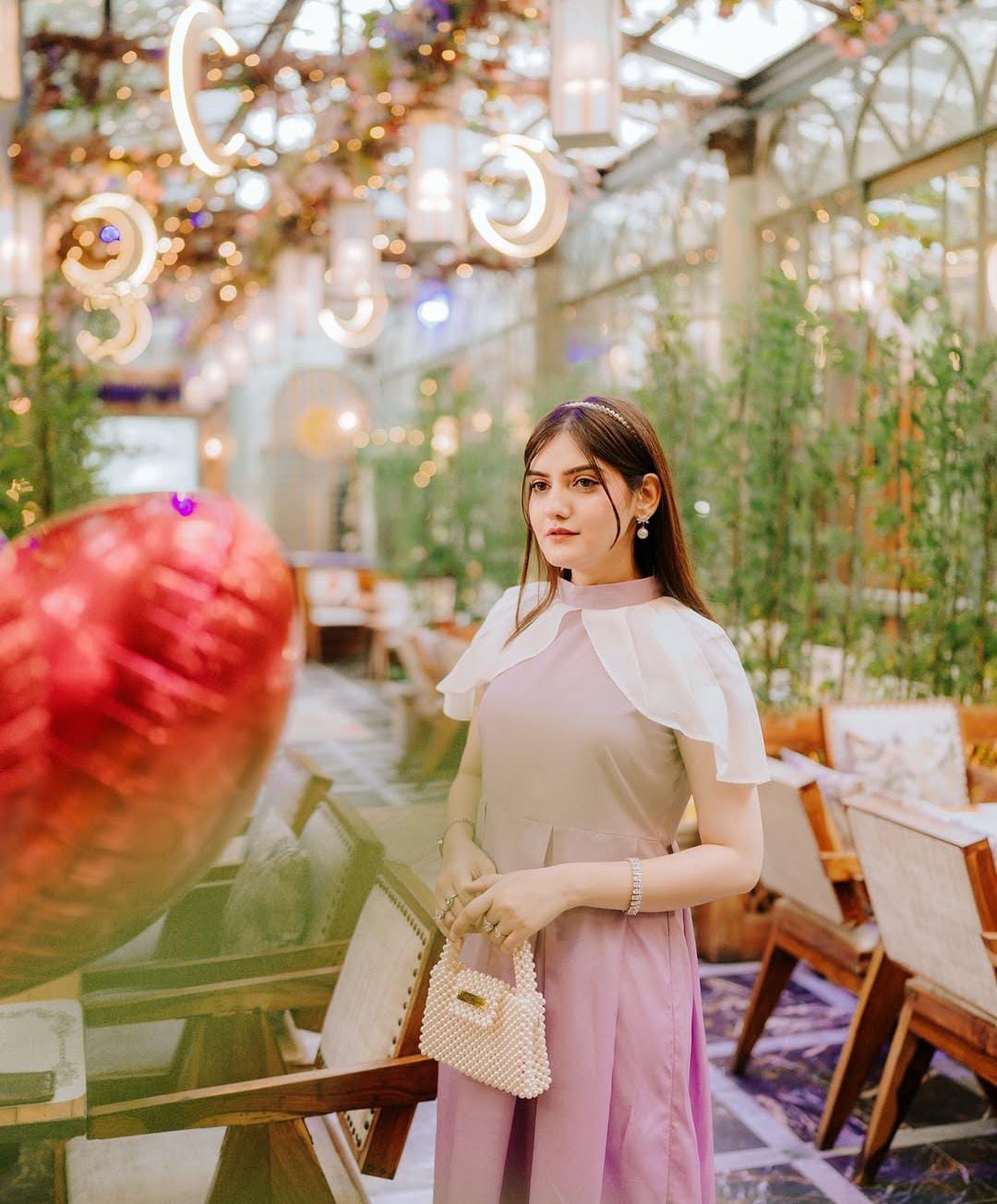 Lavender Grace Cape Frock