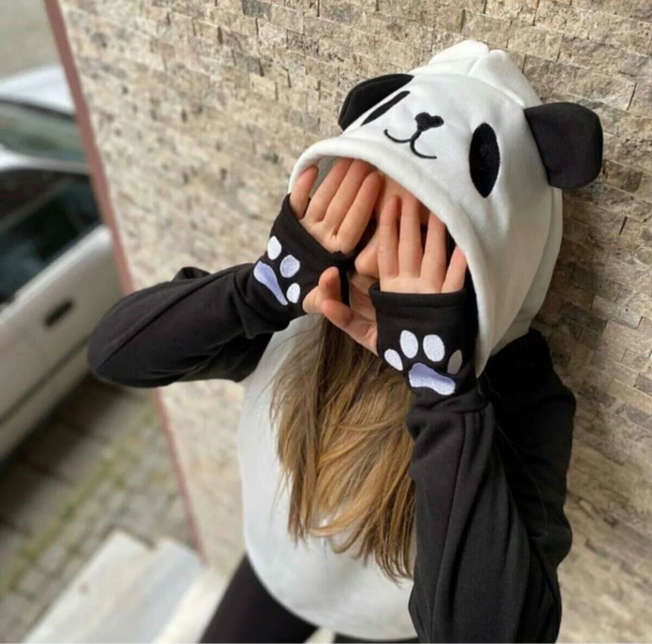 Cozy Panda Fleece Hoodie