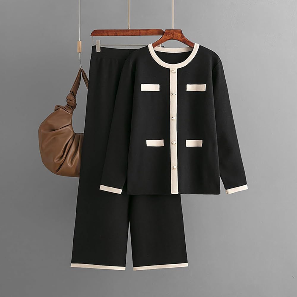 BLACK Cozy Knit Two-Piece Set