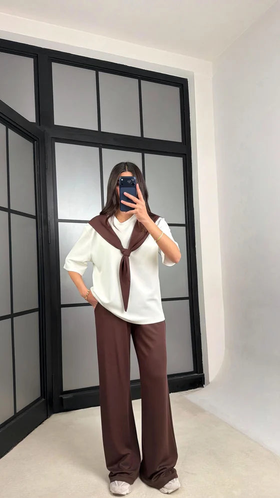 Tie & Draped Co-Ord Set