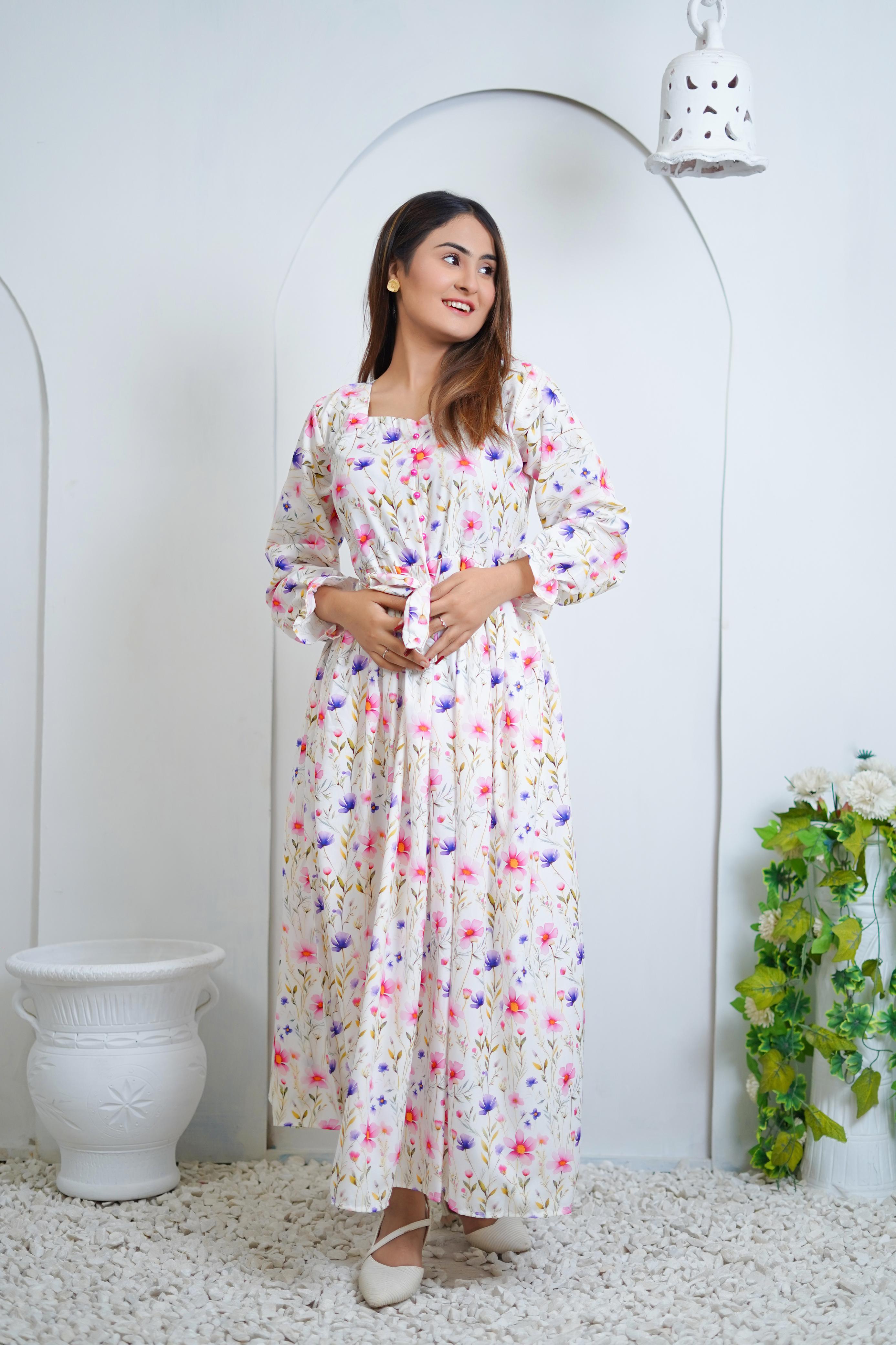 Bloomcore Floral Long Dress