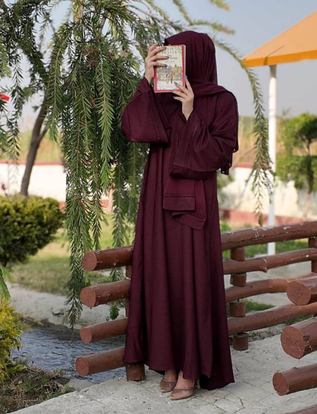 PLUM ABAYA BY BADAM