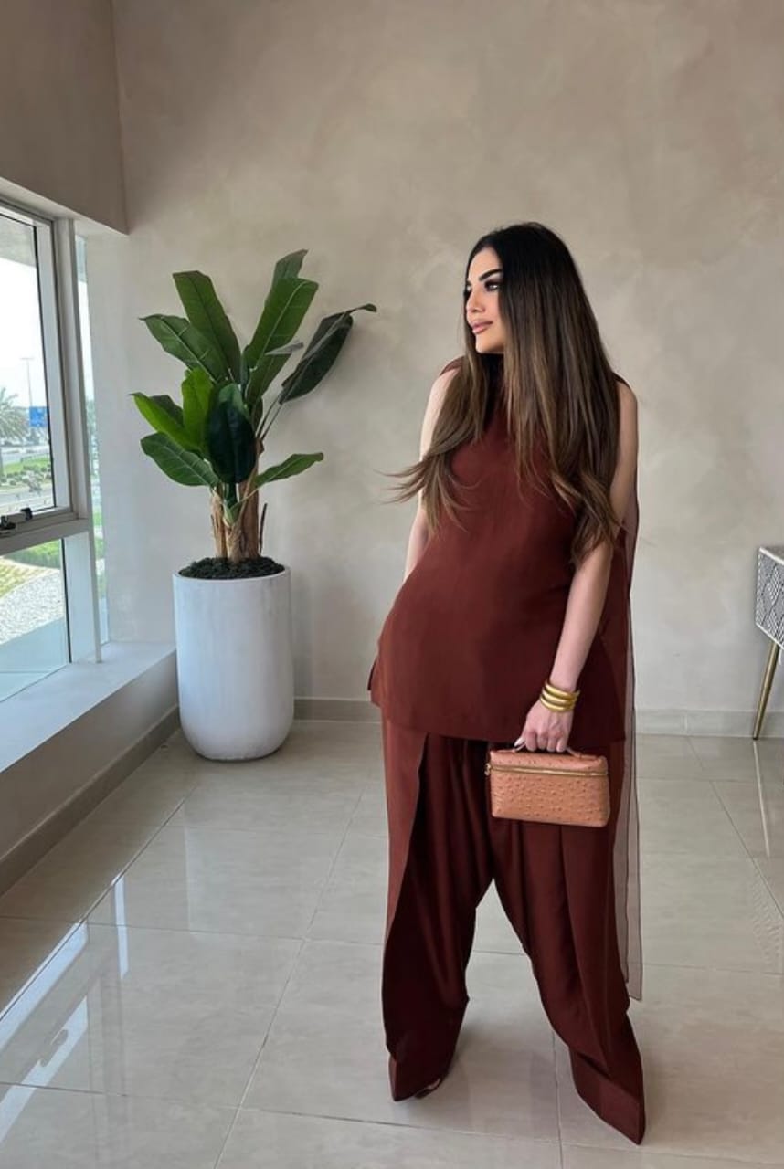 Badam Brown Farshi RawSilk