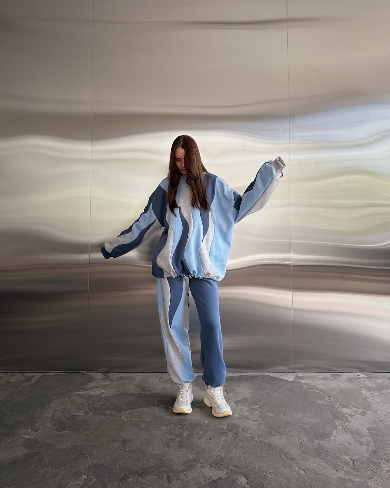 Wave Contrast Fleece Cordset