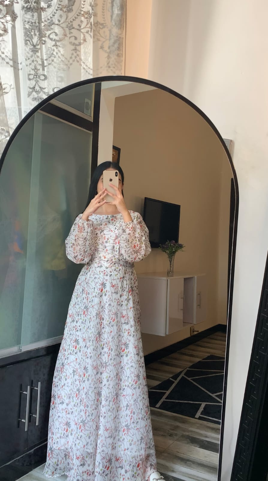 White Dream Floral Maxi