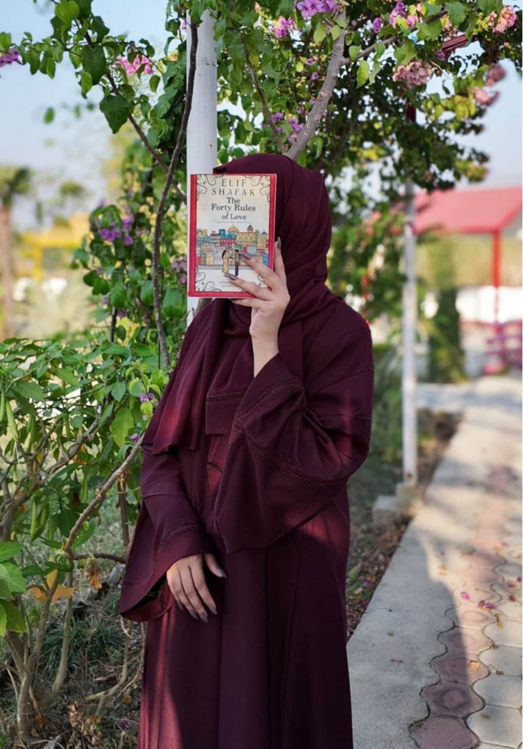 PLUM ABAYA BY BADAM