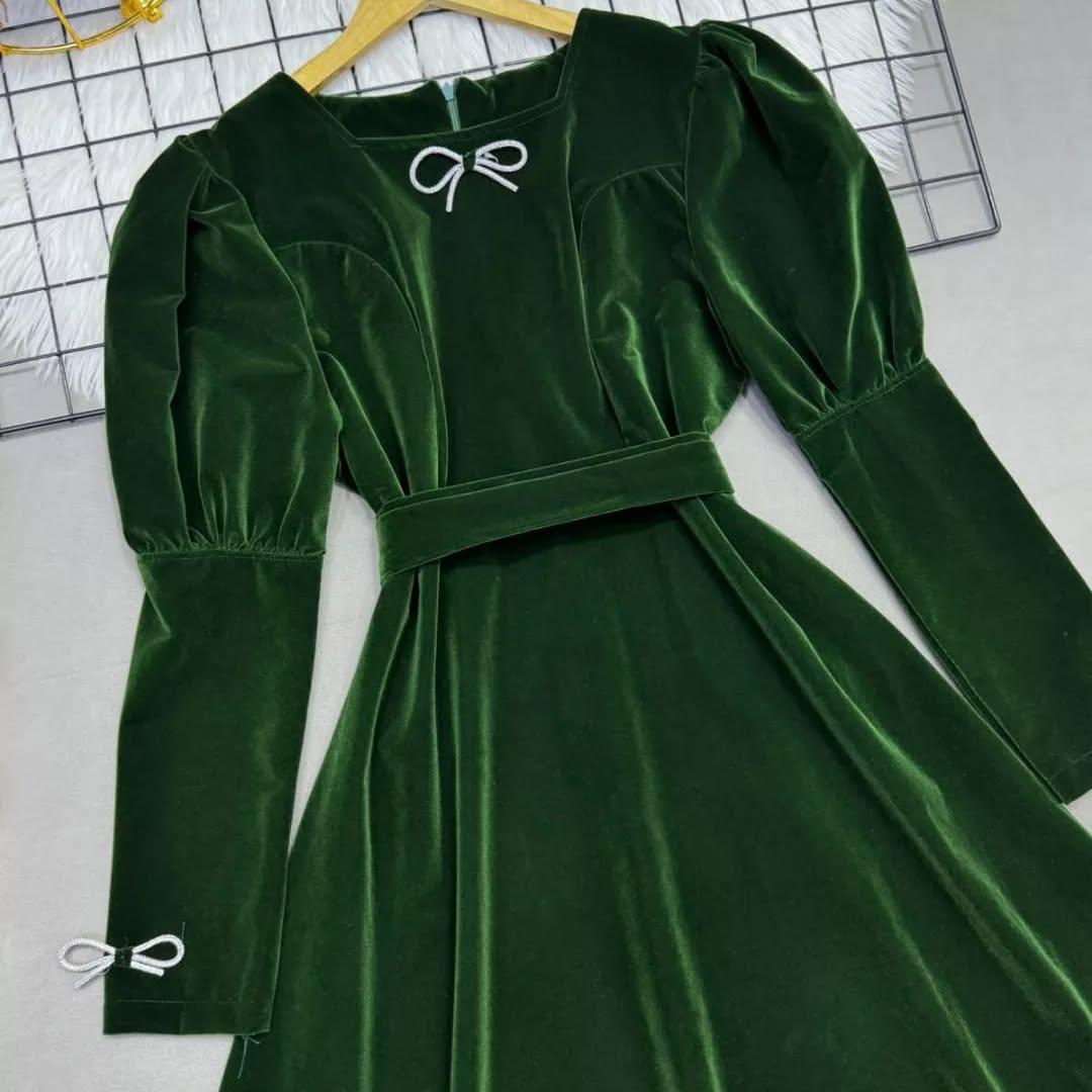 FAIRYTALE VELVET PUFFY MAXI