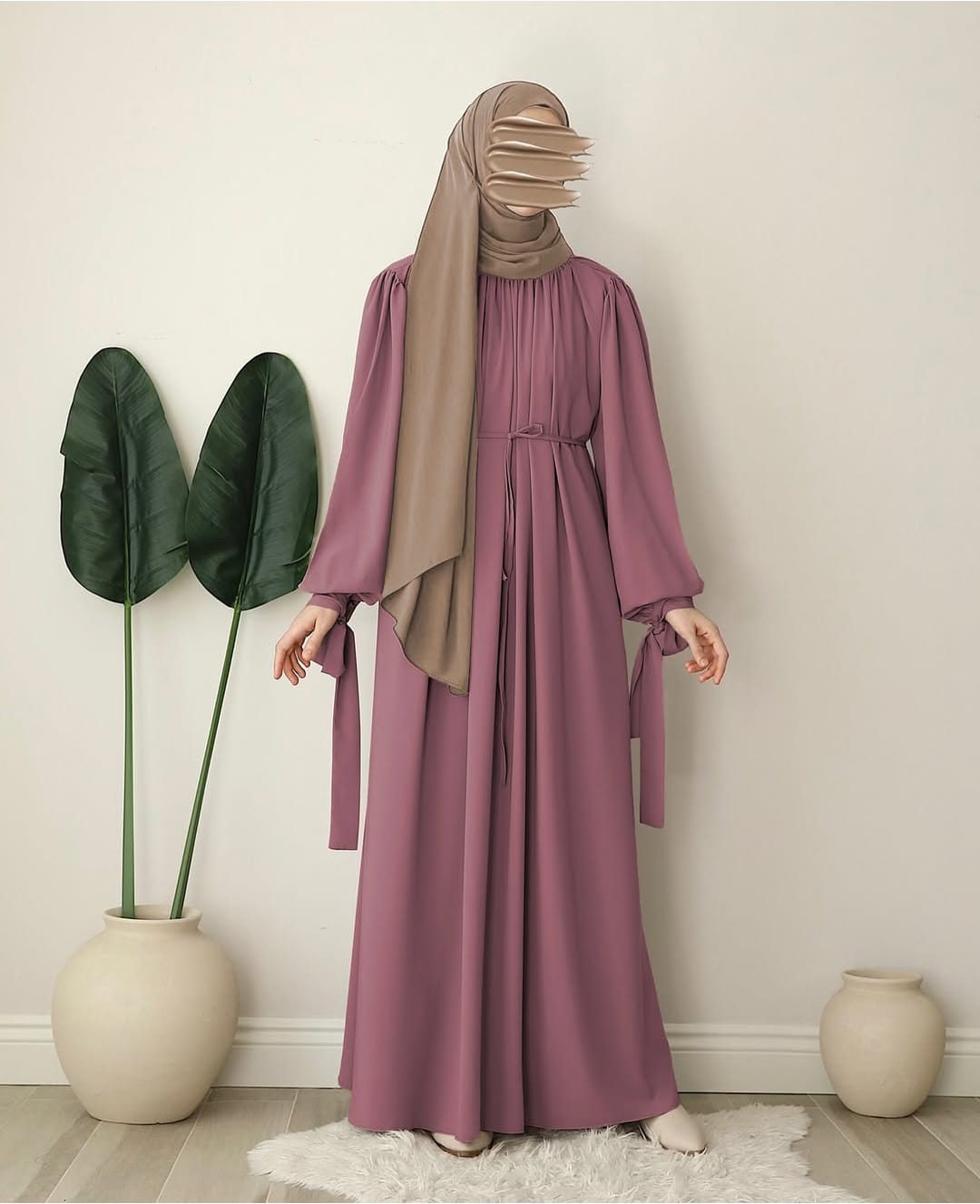 Lavendar Abaya With Stoller