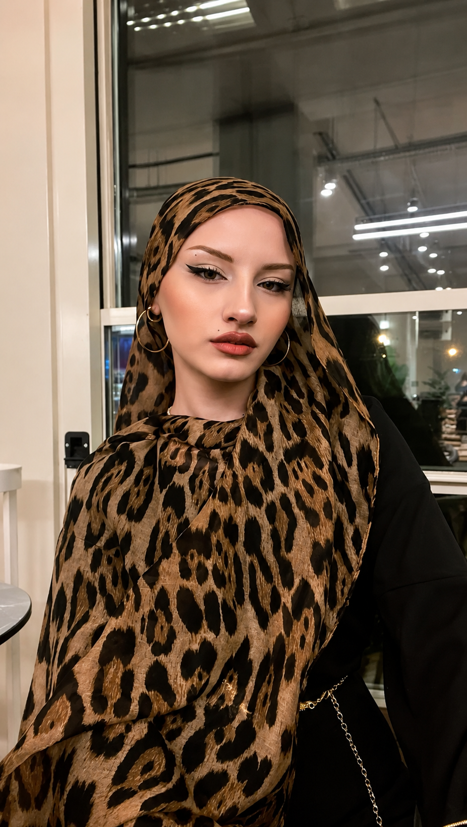Cheetah Luxe Georgette Hijab