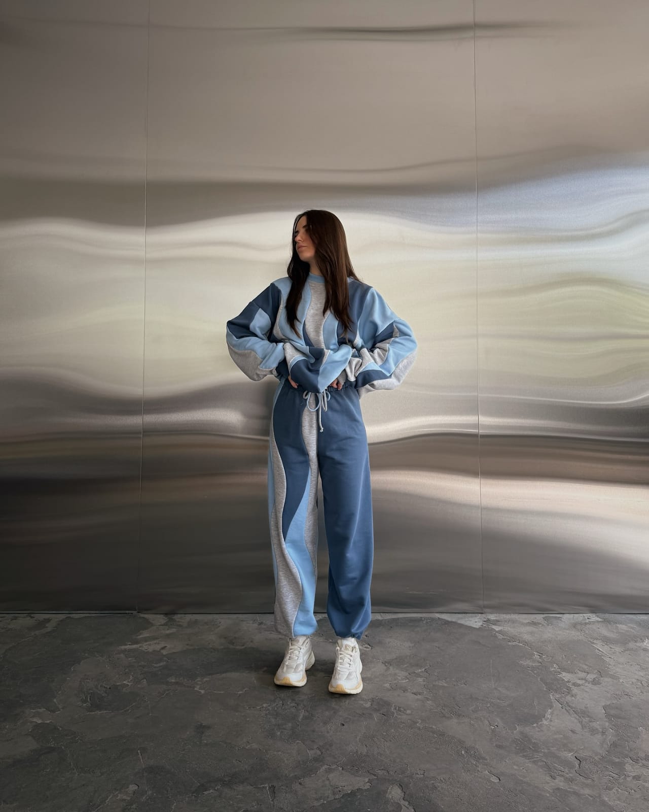 Wave Contrast Fleece Cordset