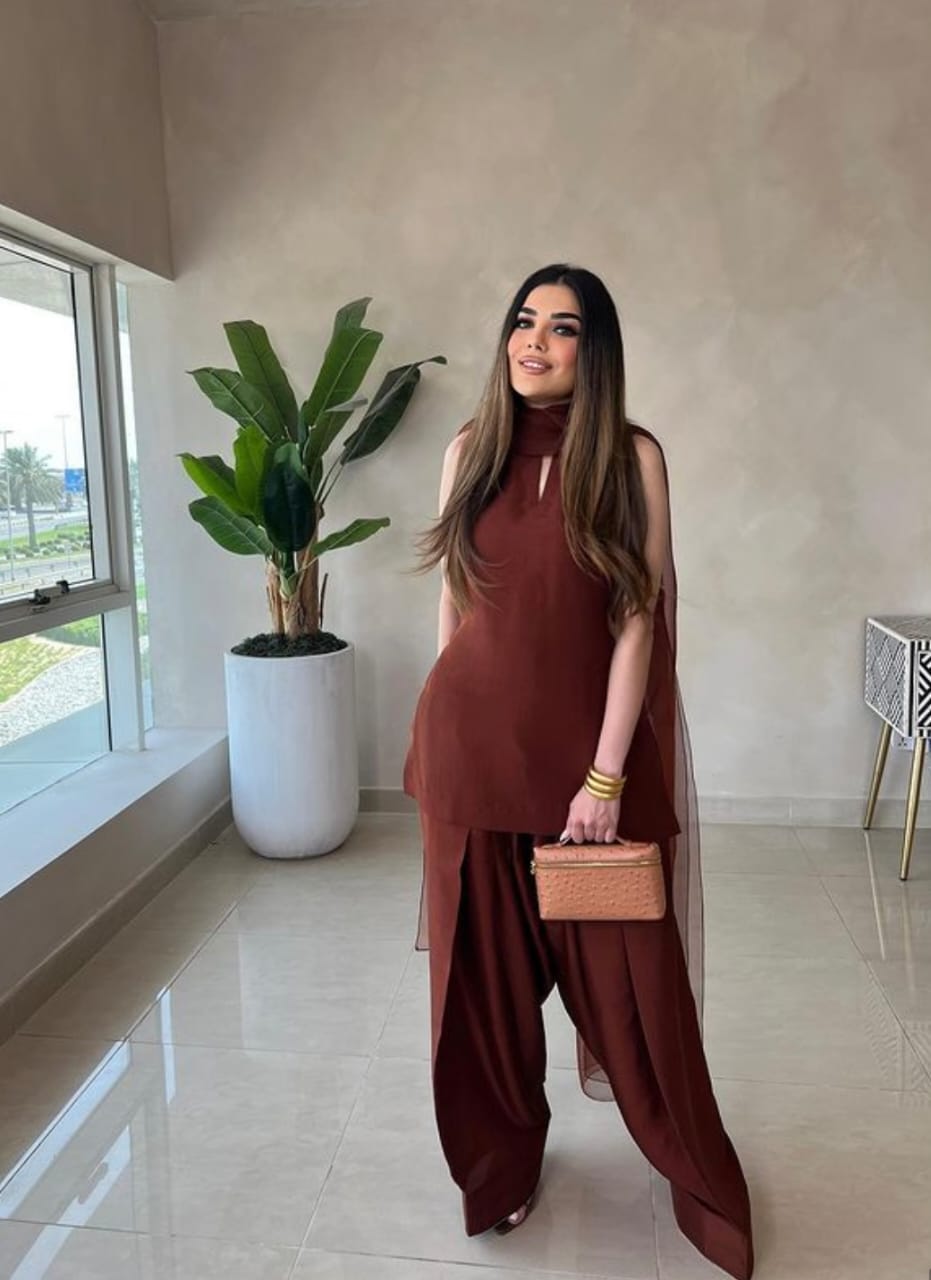 Badam Brown Farshi RawSilk