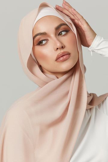 Sleek Georgette Blush Pink Hijab