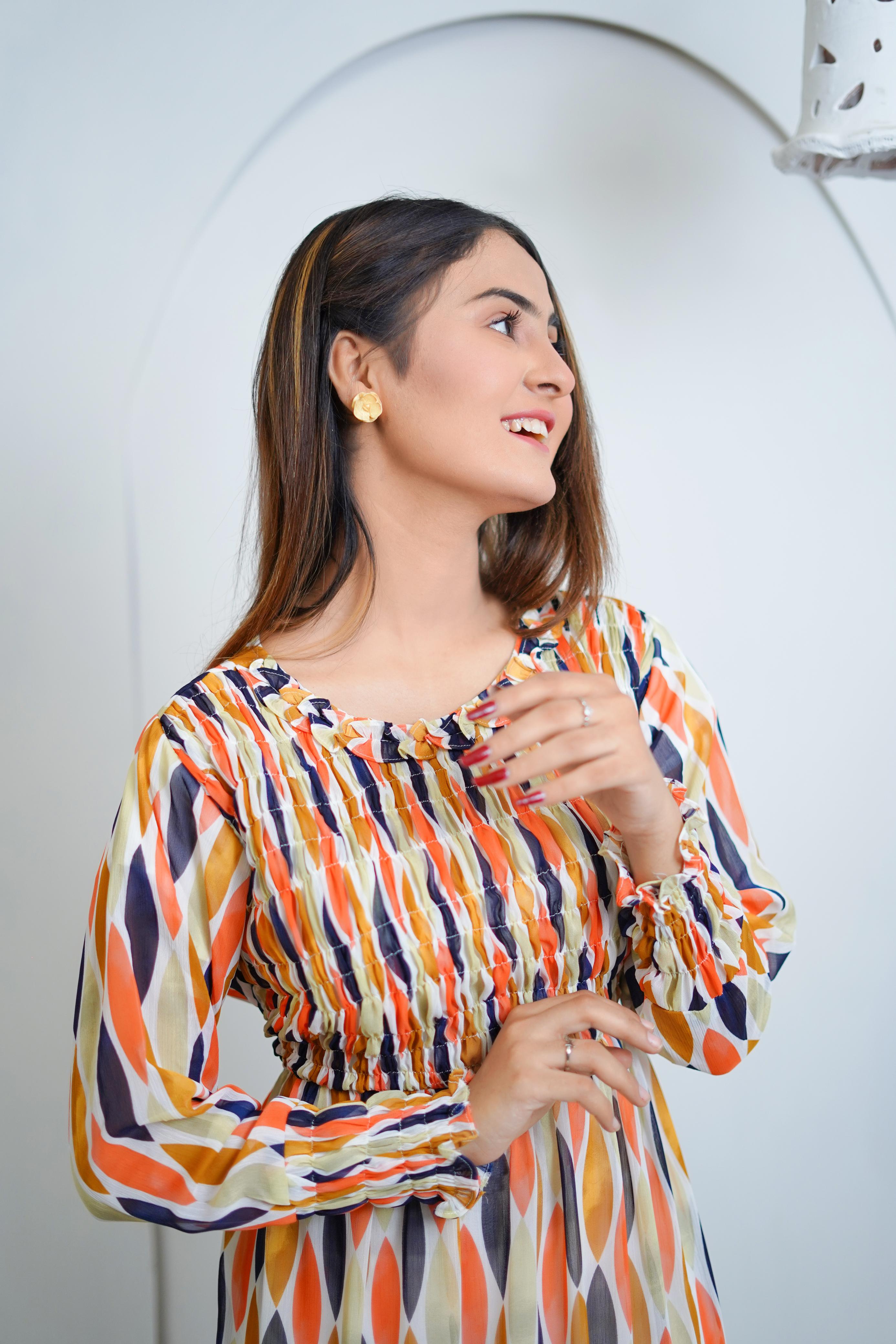 Morella Long Floral Dress