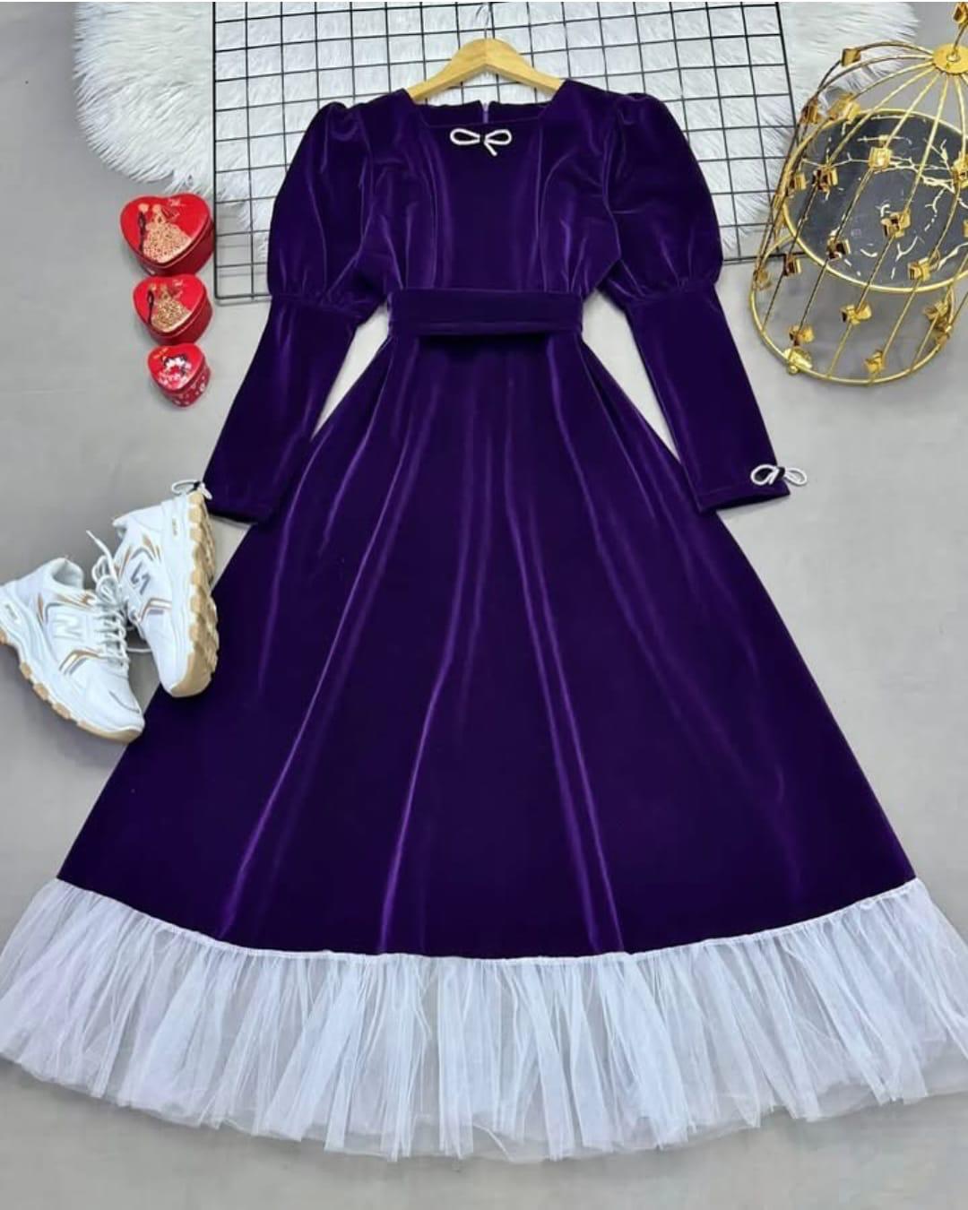 FAIRYTALE VELVET PUFFY MAXI