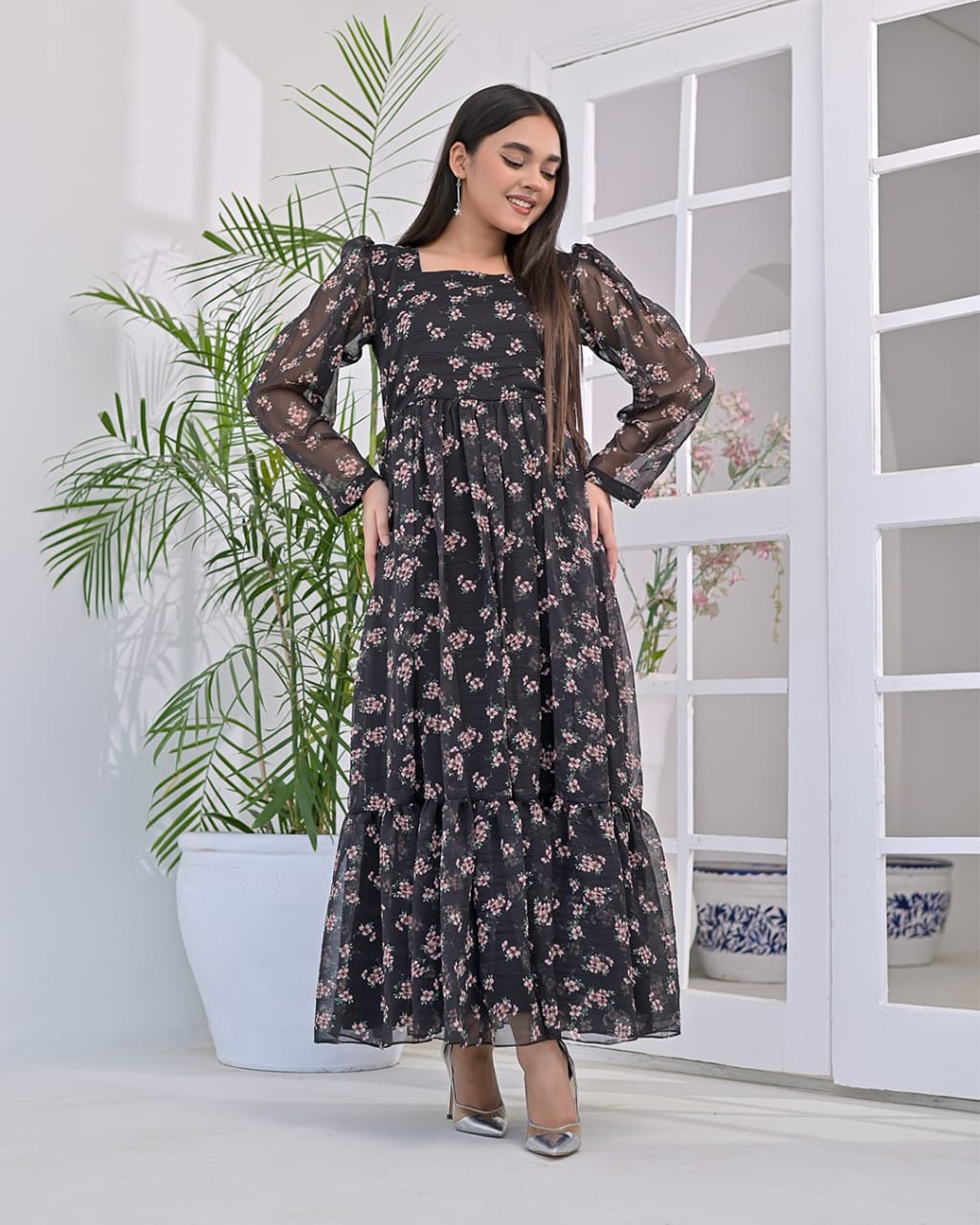 Cinderalla Long Floral Maxi