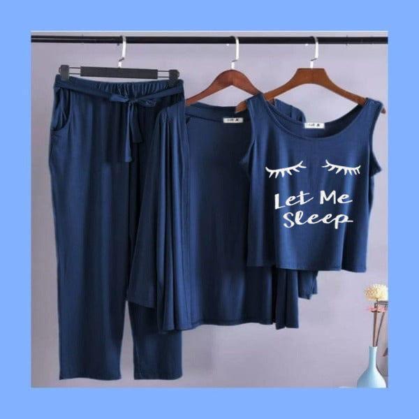 Badam Comfy Nights Three Piece Blue