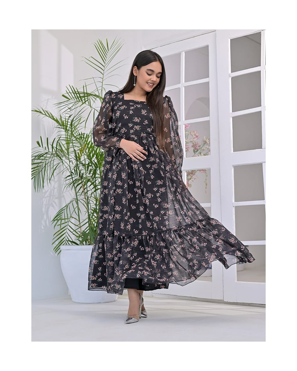 Cinderalla Long Floral Maxi