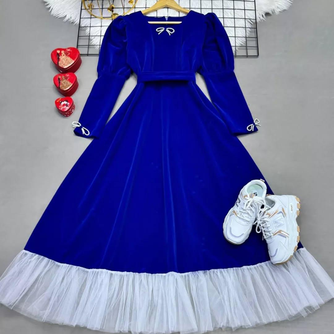 FAIRYTALE VELVET PUFFY MAXI