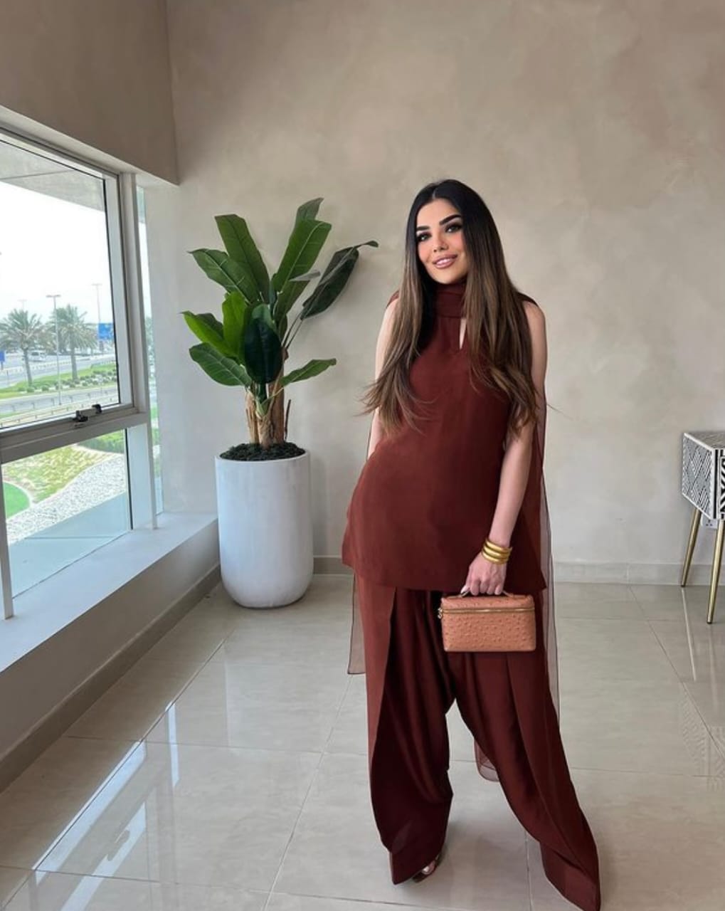 Badam Brown Farshi RawSilk