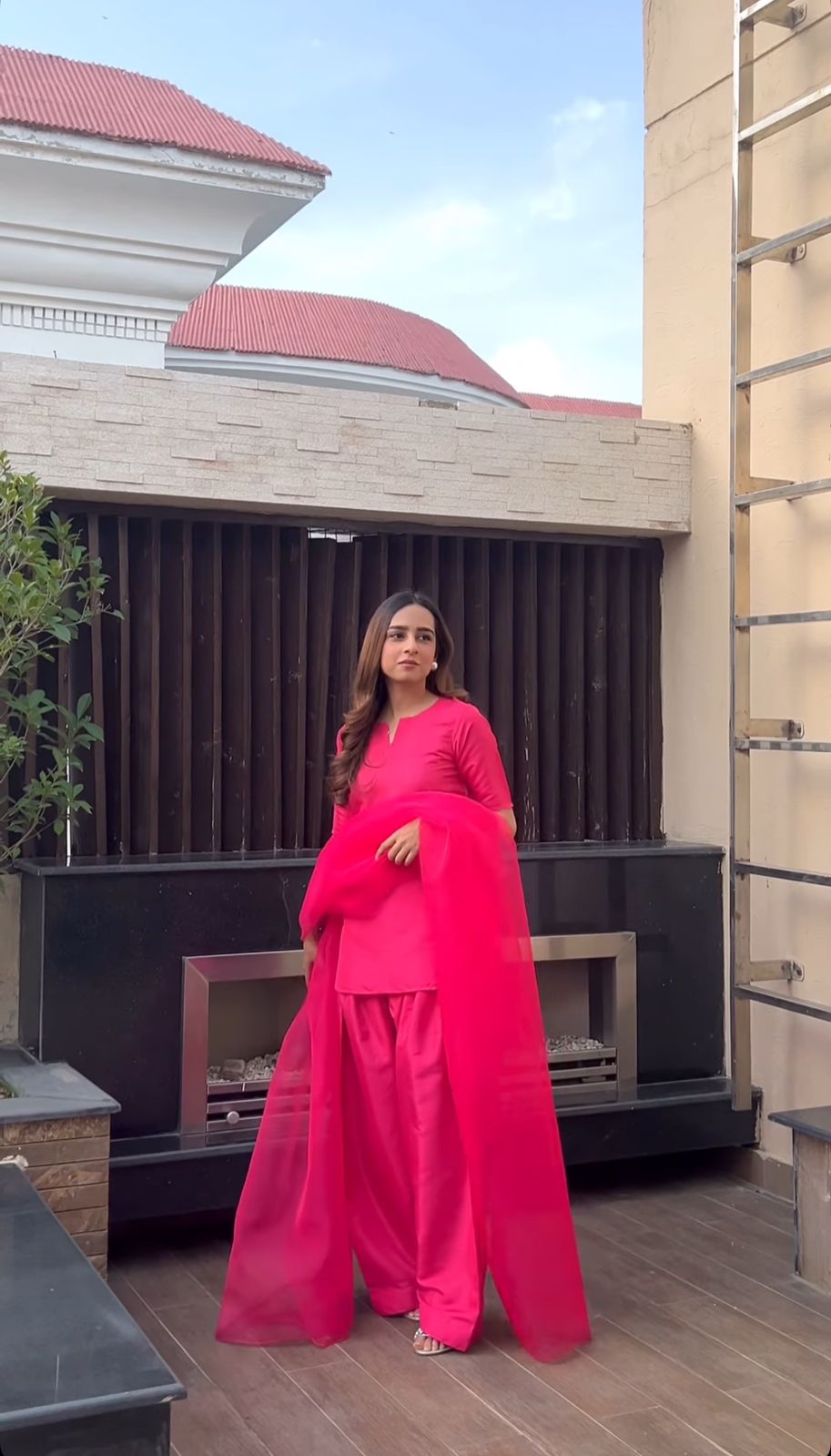 Badam Pink Farshi Shalwar Kameez