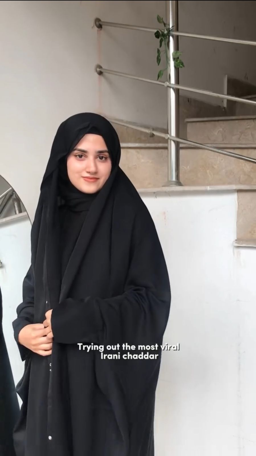 Irani Chadar with sleeves and button