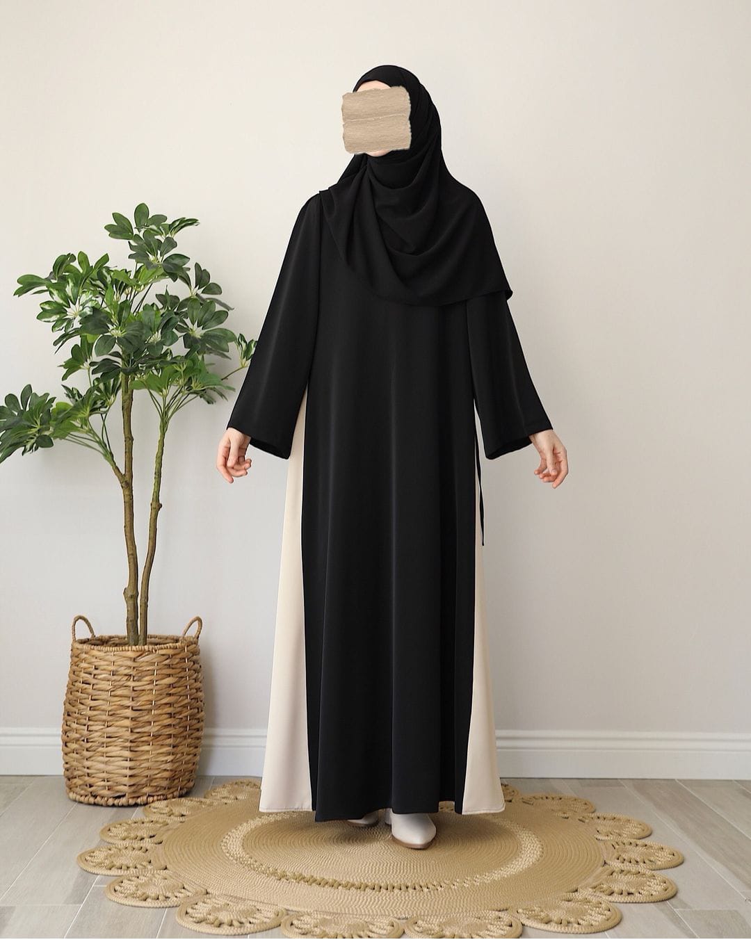 Black Abaya With Stoller