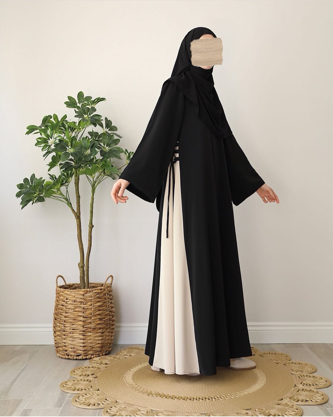 Black Abaya With Stoller