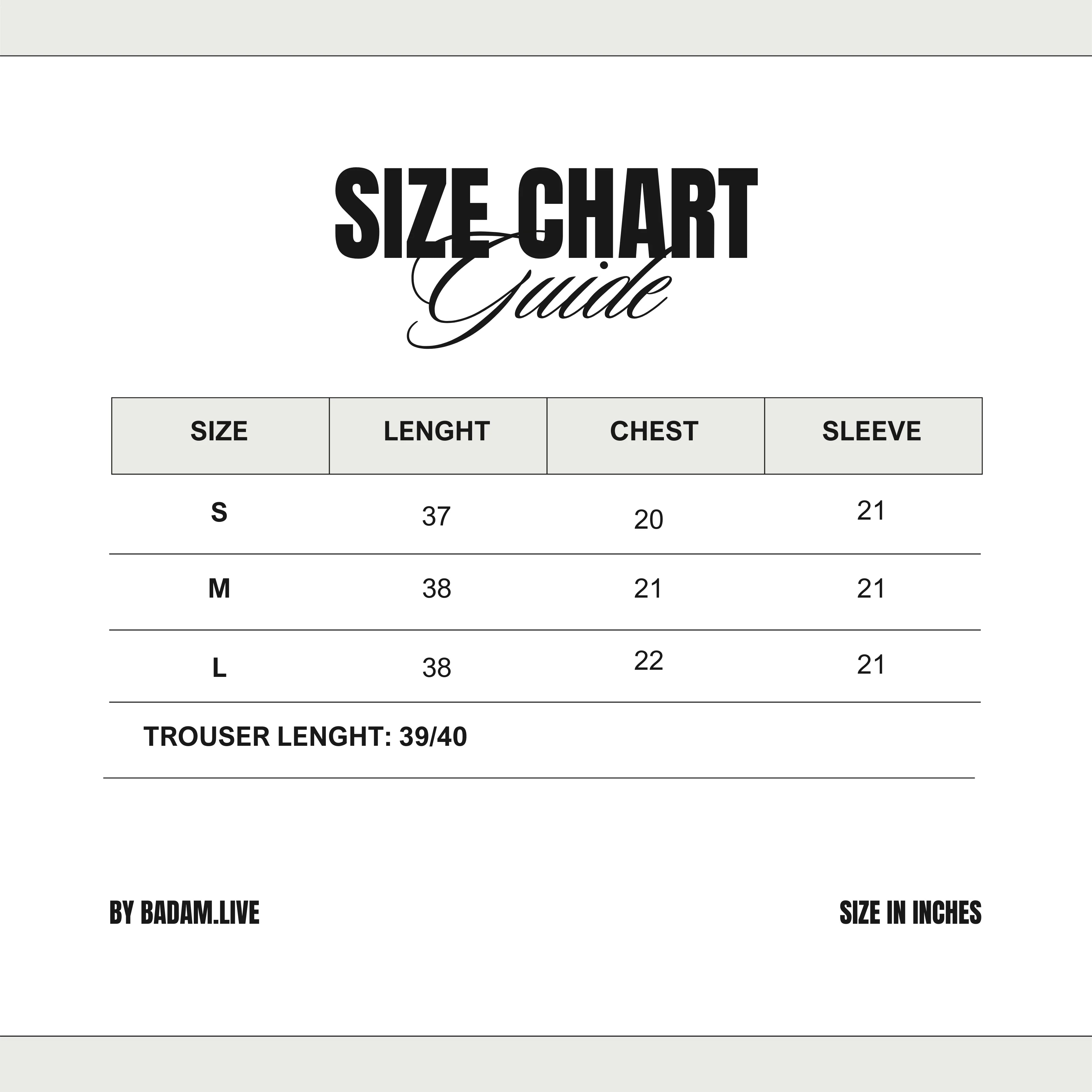 Size Guide