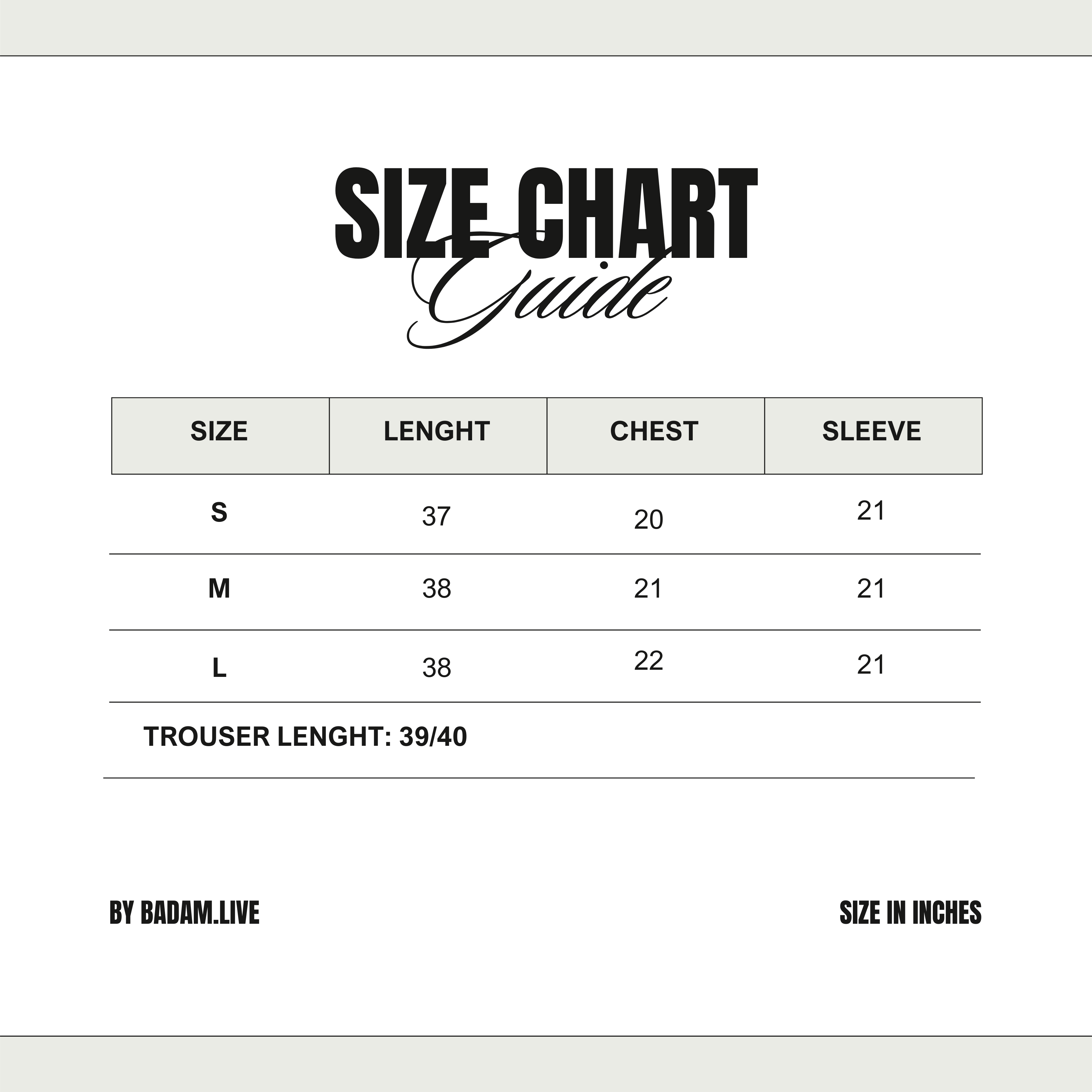 Size Guide
