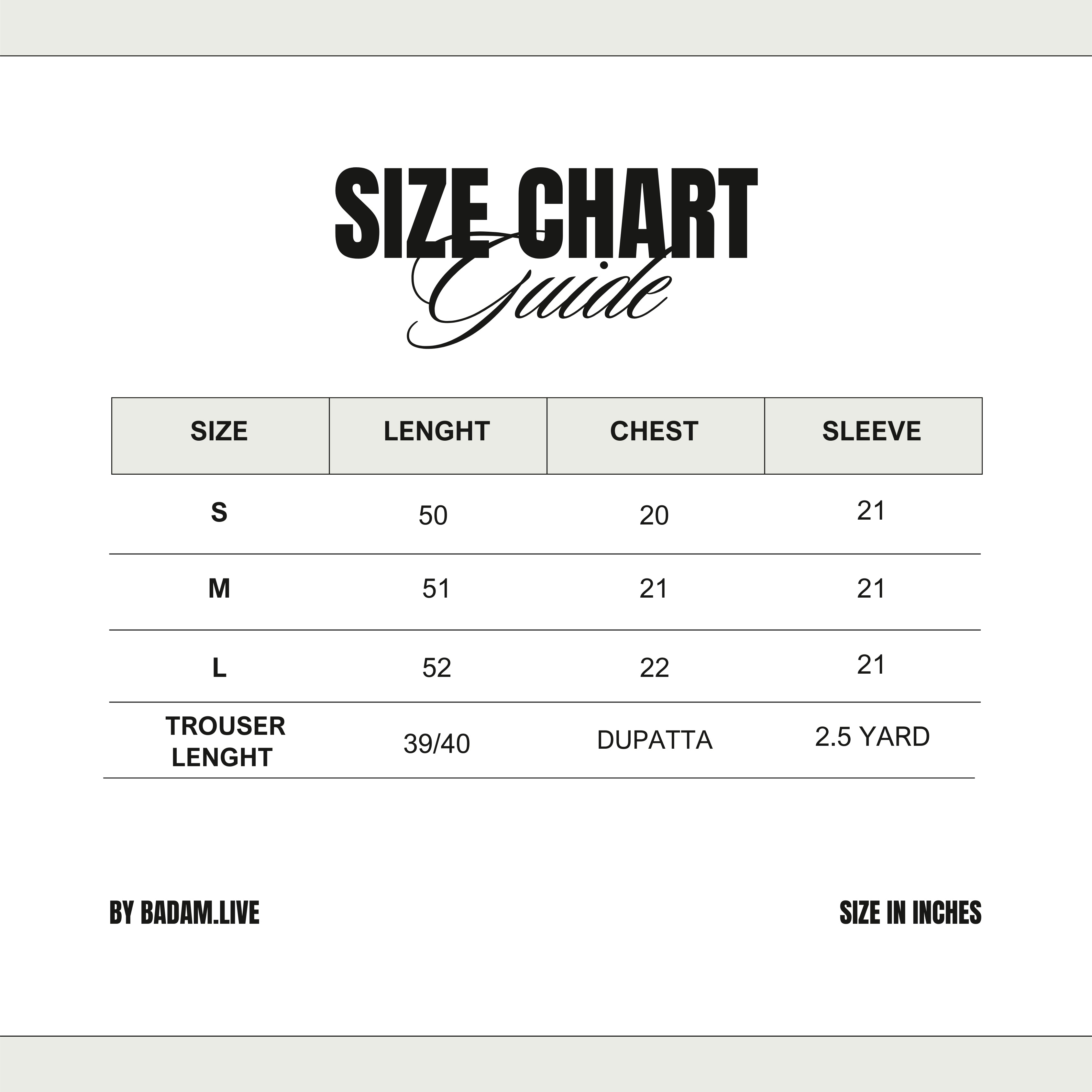 Size Guide