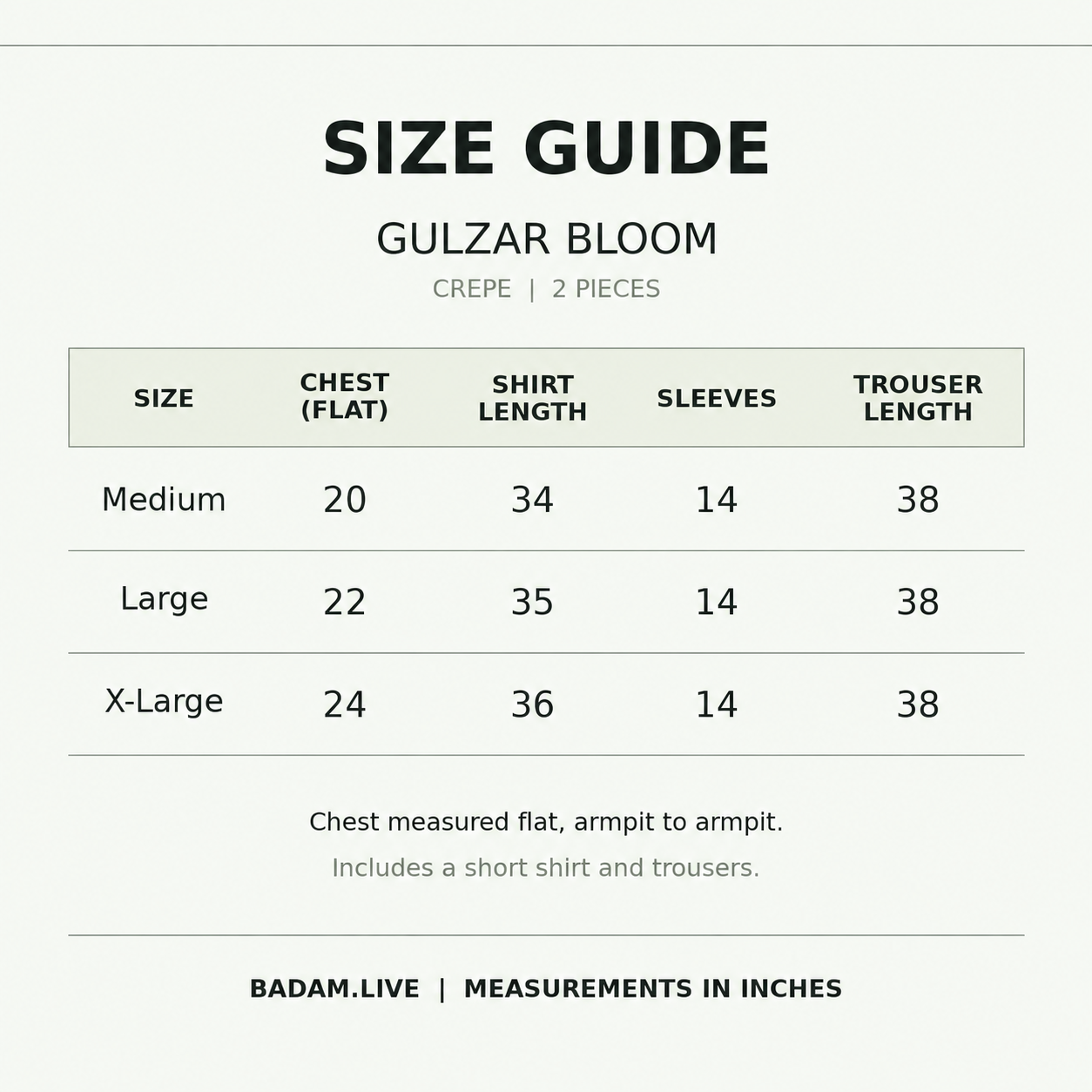 Size Guide