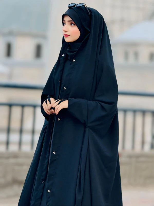 IRANI CHADAR WITH SLEEVES & BUTTONS