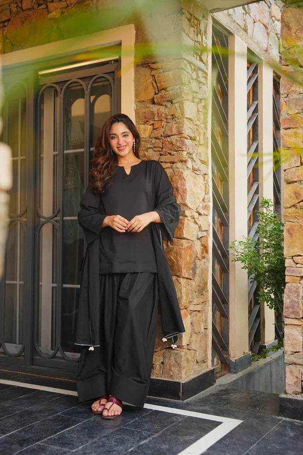 Badam black Farshi RawSilk