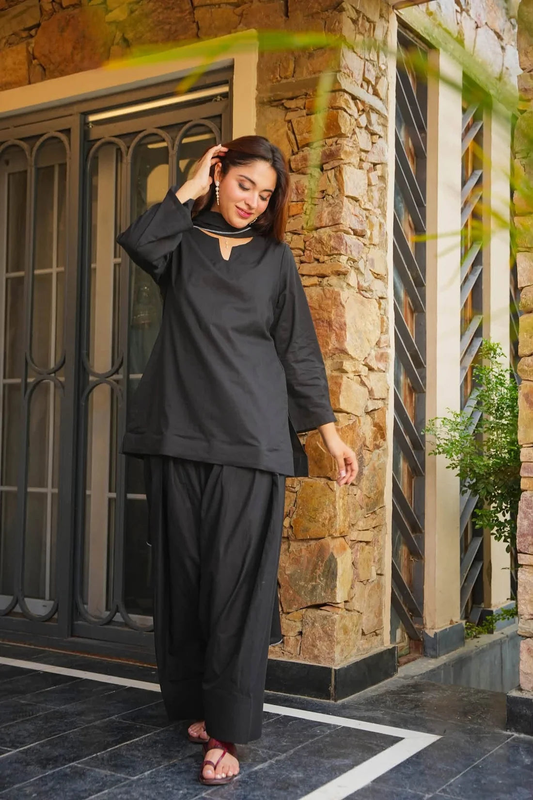 Badam black Farshi RawSilk