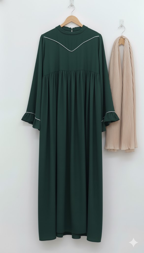 Ayse Flarey Abaya with stoller